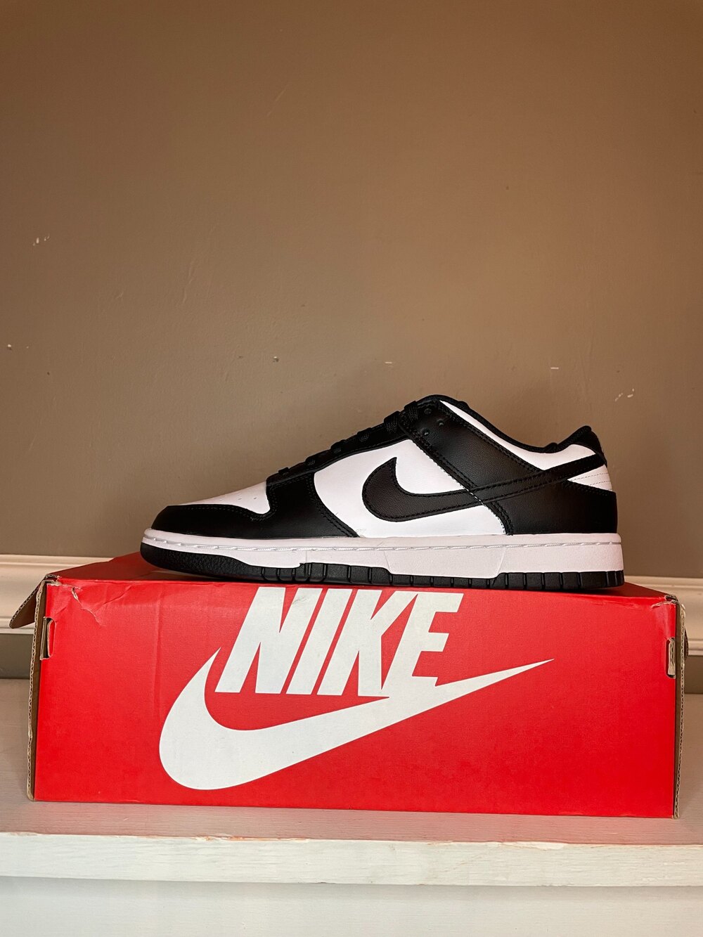 Nike Dunk Low Retro White Black Panda (Women's) size 9 DD1503-101